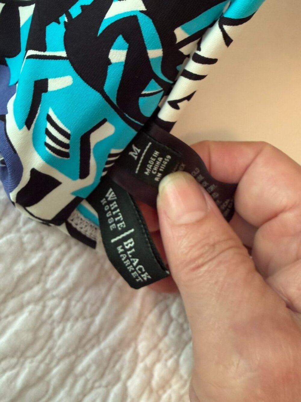 White House Black Market Tropical Print Bikini Set – Size M /Convertible Bandeau - Picture 13 of 13